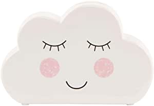 tirelire en forme de nuage blanc et rose